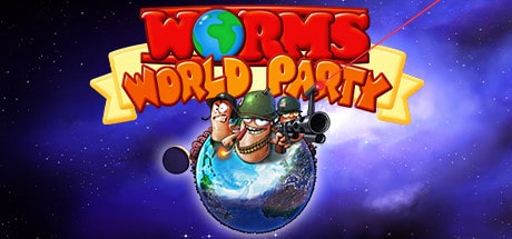 Worms World Party game banner - find where to play in the cloud