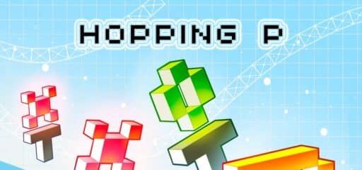 HOPPING P game banner - find where to play in the cloud