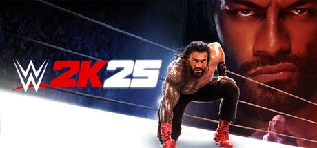 WWE 2K25 game banner - find where to play in the cloud