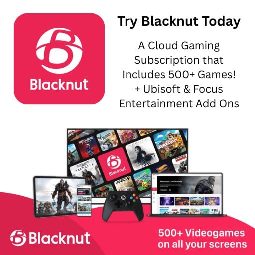 Blacknut Cloud Gaming Service Advertisement