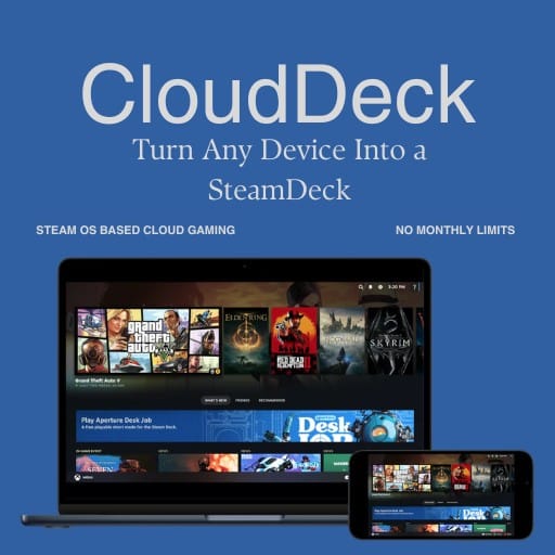 CloudDeck Cloud Gaming Service Advertisement