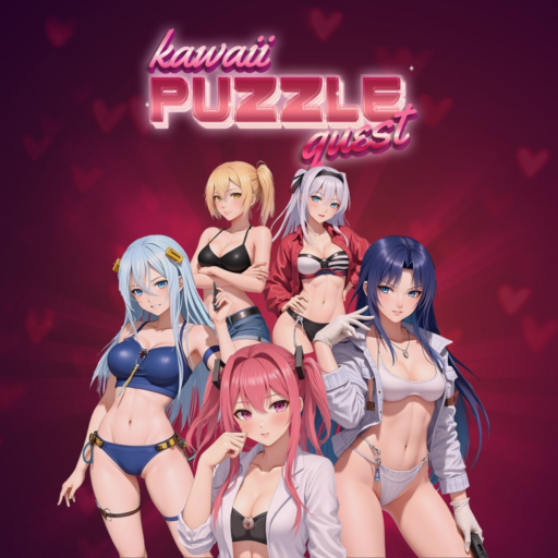 Kawaii Puzzle Quest game banner - find where to play in the cloud