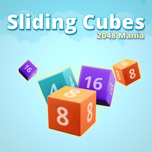 Sliding Cubes 2048 Mania game banner