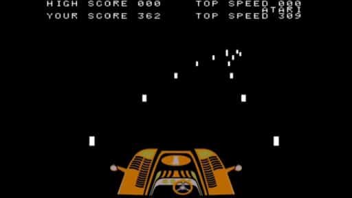 Night Driver Atari Arcade Game Screenshot