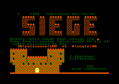 Siege Amstrad CPC gameplay title screen