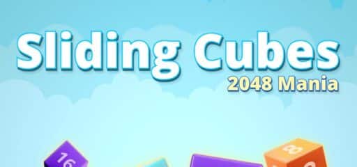Sliding Cubes 2048 Mania game banner - find where to play in the cloud