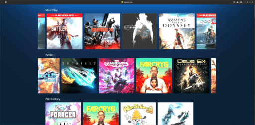 Screenshot of PS Plus App for Windows
