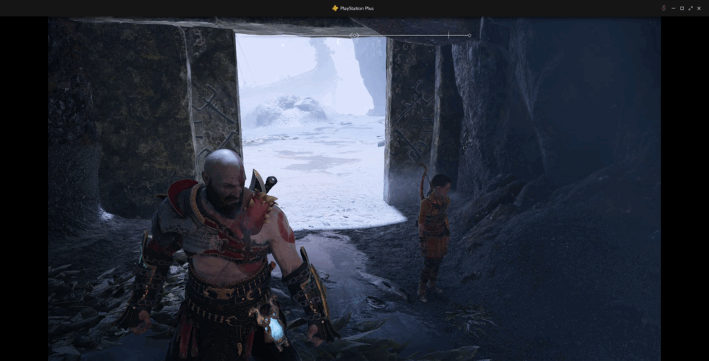 God of War Screen Capture on PS Plus PC App