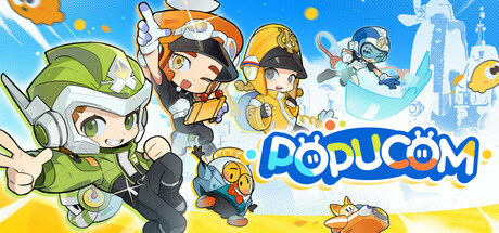 POPUCOM game banner - find where to play in the cloud