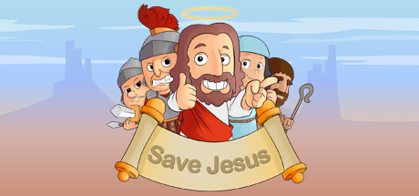 Save Jesus game banner - find where to play in the cloud