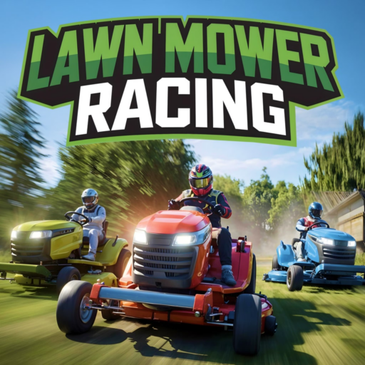 Lawn Mower Racing game banner - find out how to play with cloud gaming