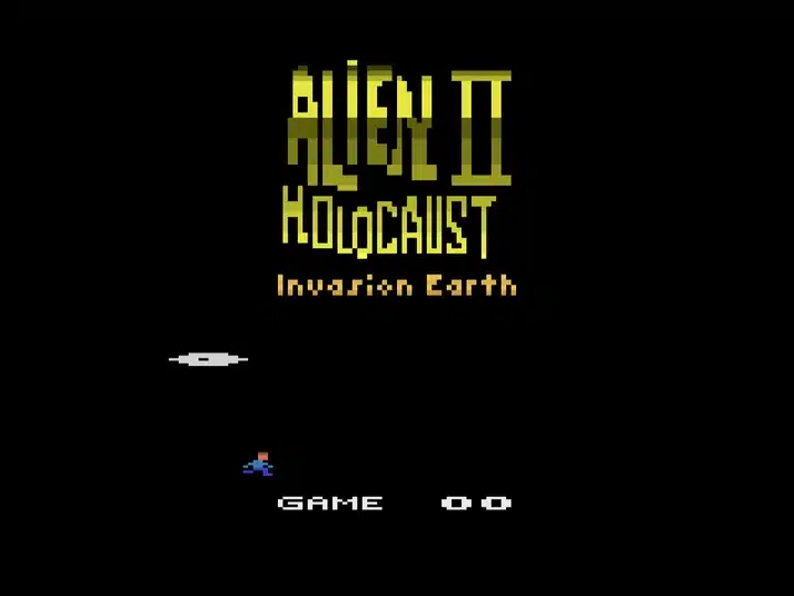 Alien Holocaust II Invasion Earth Atari 2600 game start screen