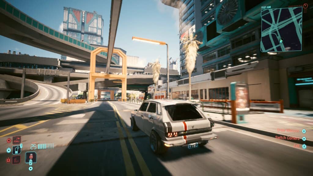 Stolen car in Cyberpunk 2077