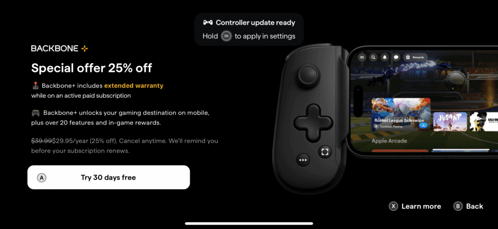 Backbone Pro Subscription