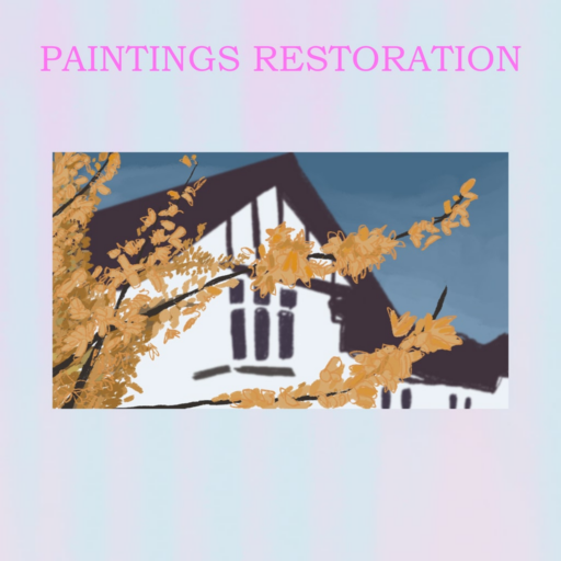 Paintings restoration game banner - find out how to play with cloud gaming