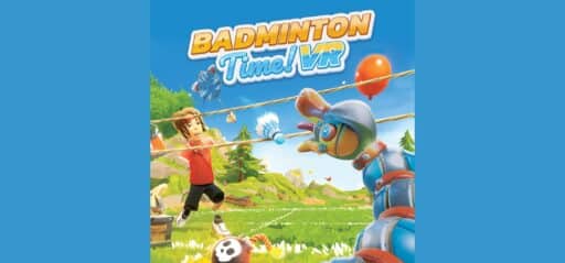 Badminton Time game banner - find where to play in the cloud