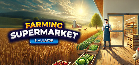 Farming & Supermarket Simulator game banner - find where to play in the cloud