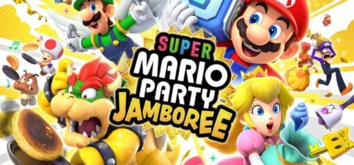Super Mario Party Jamboree game banner - find out how to play with cloud gaming