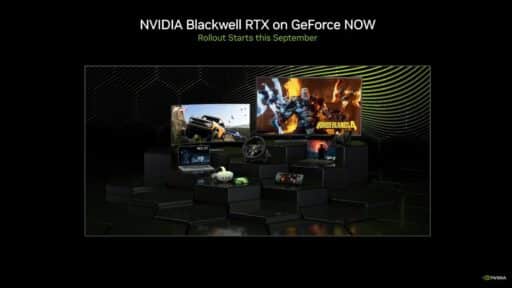 Experience NVIDIA Blackwell RTX on GeForce NOW RTX 5080, showcased across various devices, with the rollout beginning this September.
