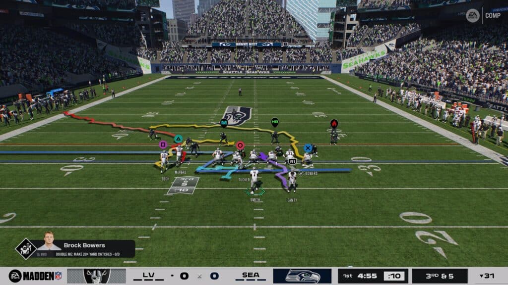 Squiggly lines in Madden 26