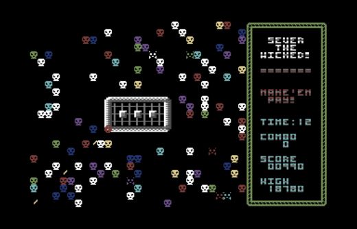 Sever The Wicked C64 gameplay screenshot