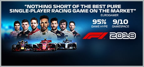 F1 2018 game banner - find out how to play with cloud gaming