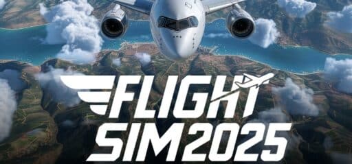 Flight Sim 2025 game banner - find where to play in the cloud