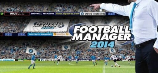 Football Manager 2014 game banner - find out where to play in the cloud