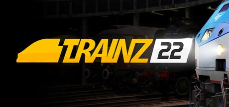 Trainz Railroad Simulator 2022 game banner - find where to play in the cloud