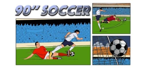 90'' Soccer game banner - find where to play in the cloud