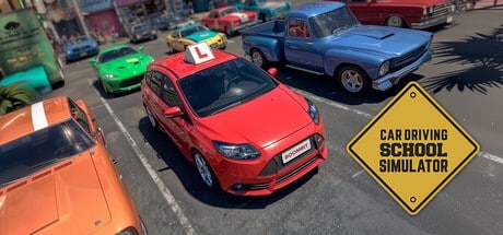 Car Driving School Simulator game banner - find where to play in the cloud