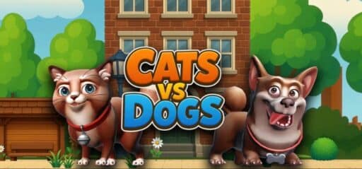 Cats vs Dogs game banner - find where to play in the cloud