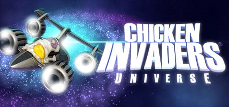 Chicken Invaders Universe game banner - find where to play in the cloud
