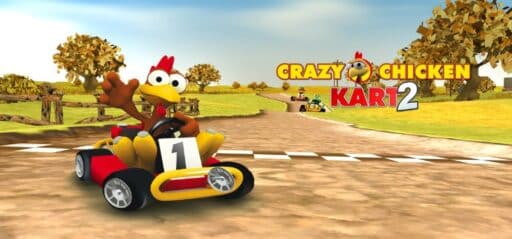 Crazy Chicken Kart 2 game banner - find where to play in the cloud