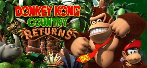 Donkey Kong Country Returns game banner - find out how to play with cloud gaming