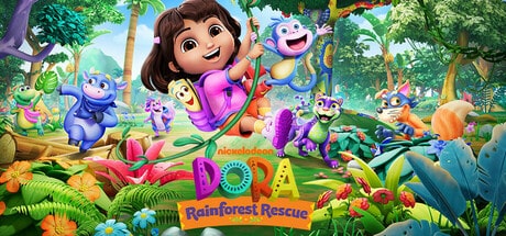 Dora: Rainforest Rescue game banner - find where to play in the cloud