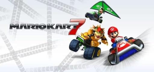 Mario Kart 7 game banner - find out where to play in the cloud