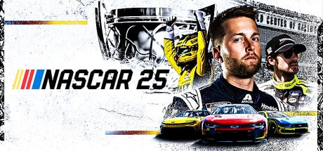 NASCAR 25 game banner - find where to play in the cloud