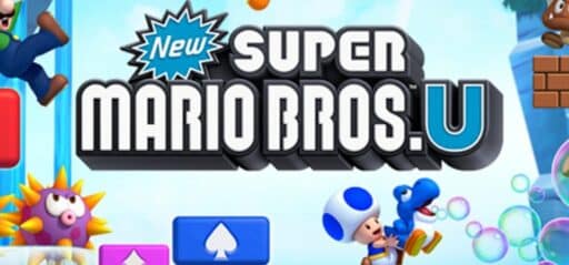 New Super Mario Bros. U game banner - find out where to play in the cloud
