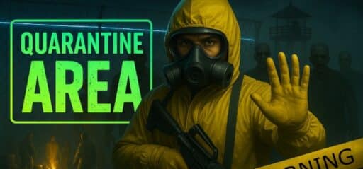 QUARANTINE AREA game banner - find out how to play with cloud gaming