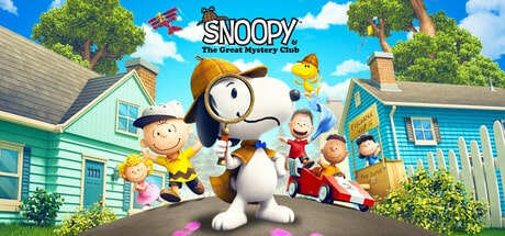Snoopy & The Great Mystery Club game banner - find where to play in the cloud