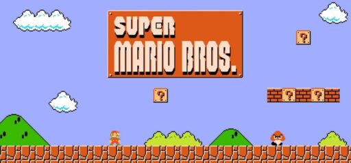 Super Mario Bros. game banner - find where to play in the cloud
