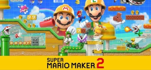 Super Mario Maker 2 game banner - find out how to play with cloud gaming