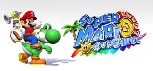 Super Mario Sunshine game banner - find out how to play with cloud gaming