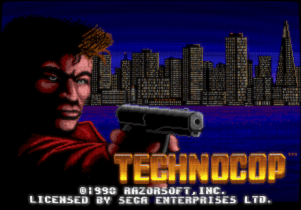 Technocop Sega mega Drive/Genesis home screen