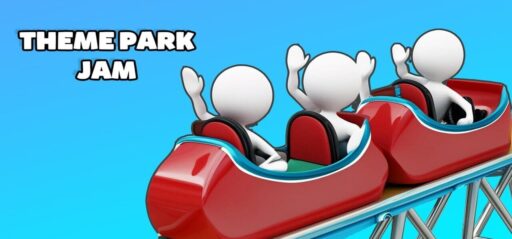 Theme Park Jam game banner - find out where to play in the cloud