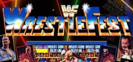 WWF WrestleFest game banner - find where to play in the cloud