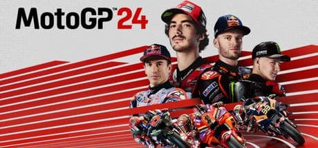 A group of men wearing helmets and holding motorcycles in MotoGP 24.