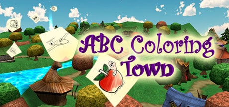 ABC Coloring Town game banner - find where to play in the cloud