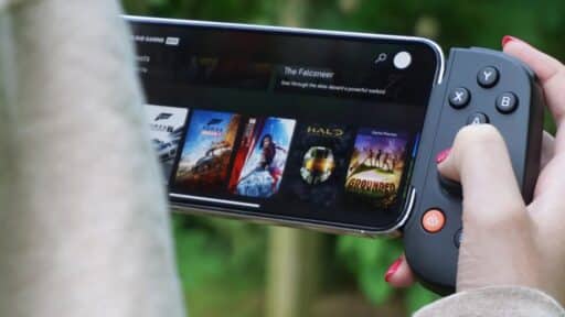Backbone One Mobile Controller in Hand